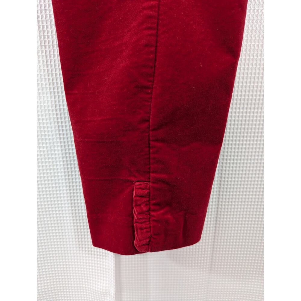 Talbots Rsvp! Ruby Red Stretch Velvet, Ruffled An… - image 4